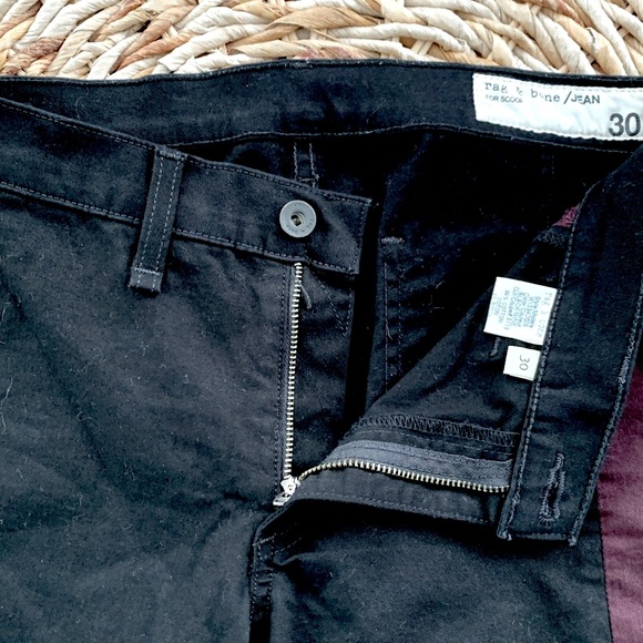 rag & bone Black & Wine Skinny Jean - Picture 8 of 11